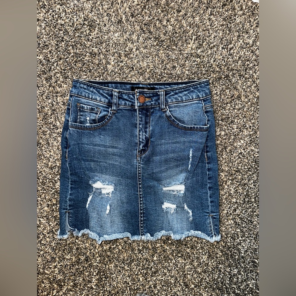 Black Label jean skirt, size small